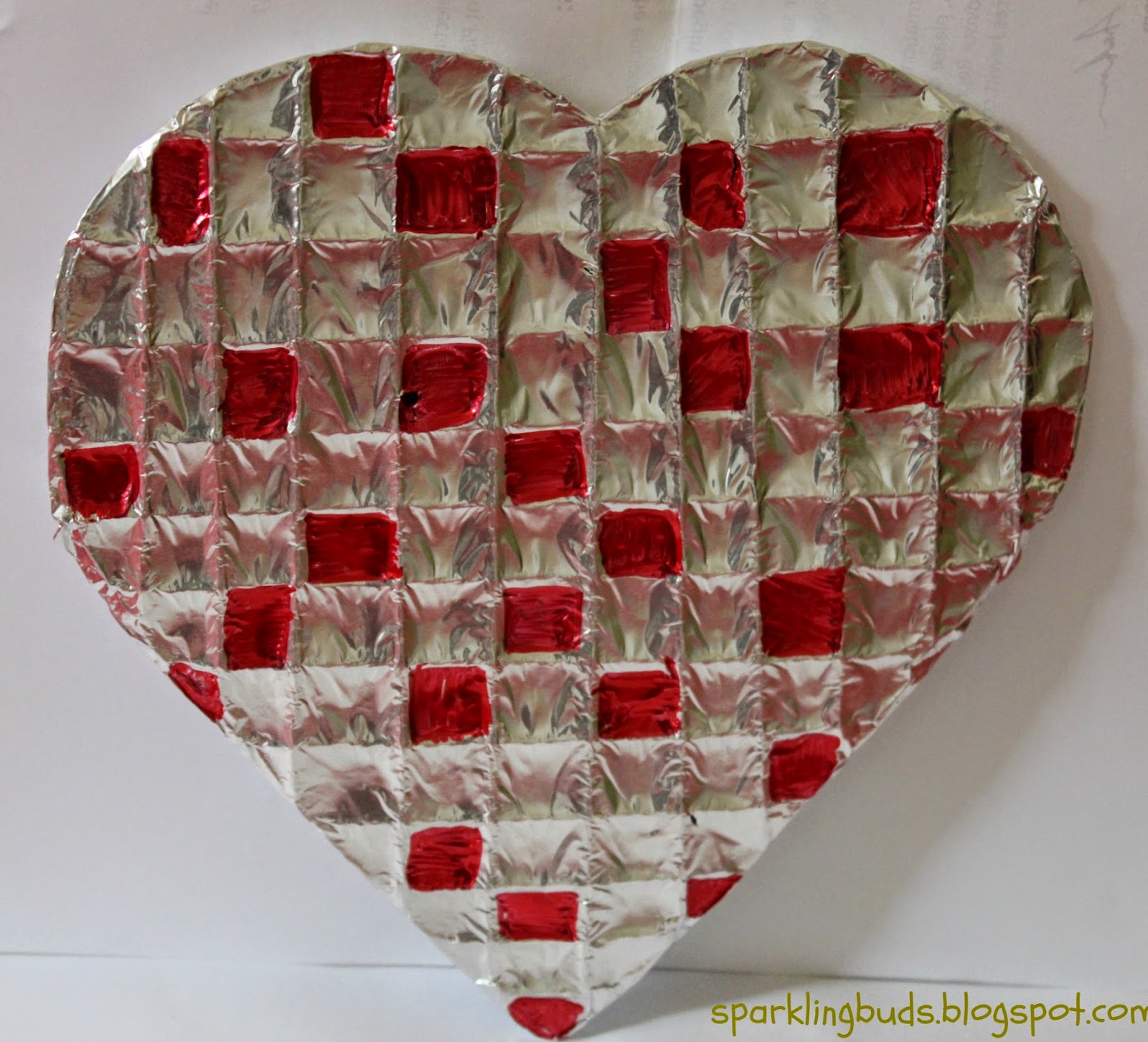 foil heart art