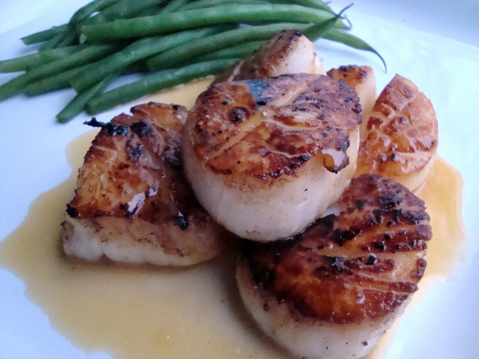 A Couple in the Kitchen Scallops with OrangeCaramel Sauce