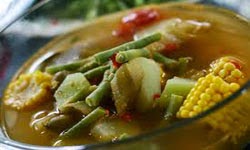 resep praktis (mudah) membuat (memasak) masakan sayur asem khas sunda
