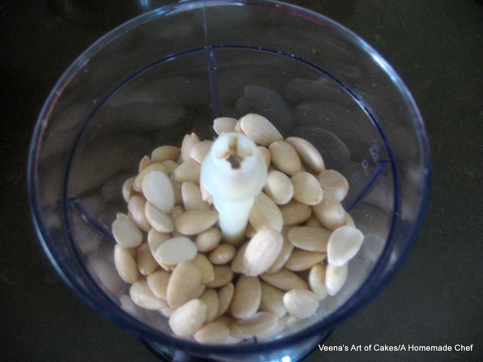 Veena's Art of Cakes Marzipan, Almond Paste Recipe uncooked