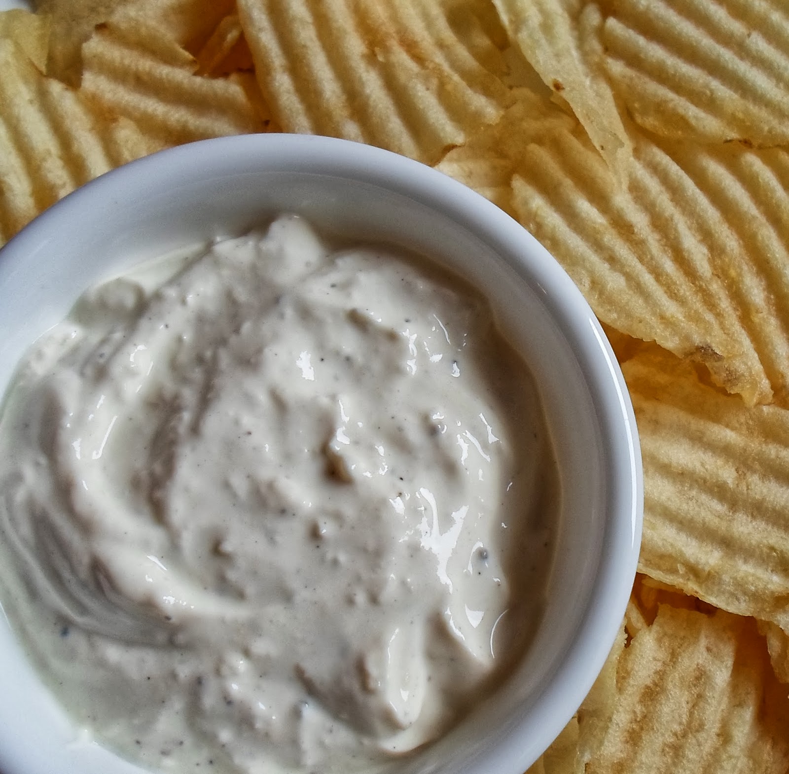 Happier Than A Pig In Mud Parmesan Sour Cream Chip Dip
