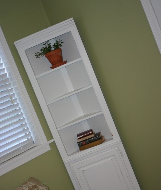 charming creations White Distressed Corner Shelf/ for Sale!