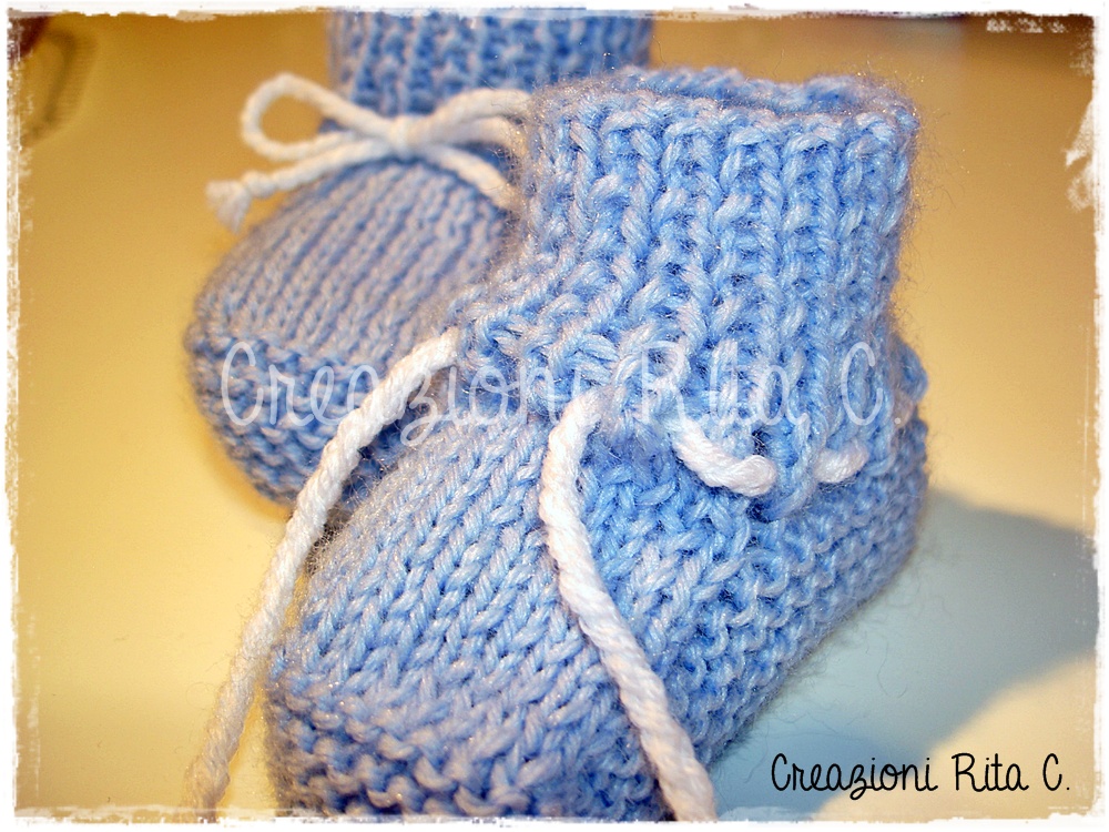 Creazioni Rita C Only Handmade Tutorial In Italiano Scarpine Primi Mesi A Maglia