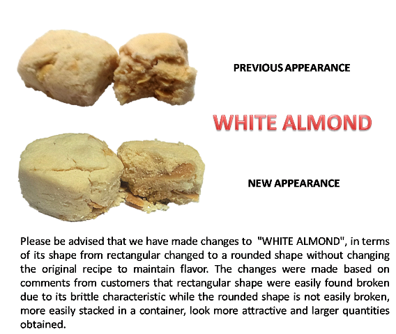 Latest update for "White Almond"