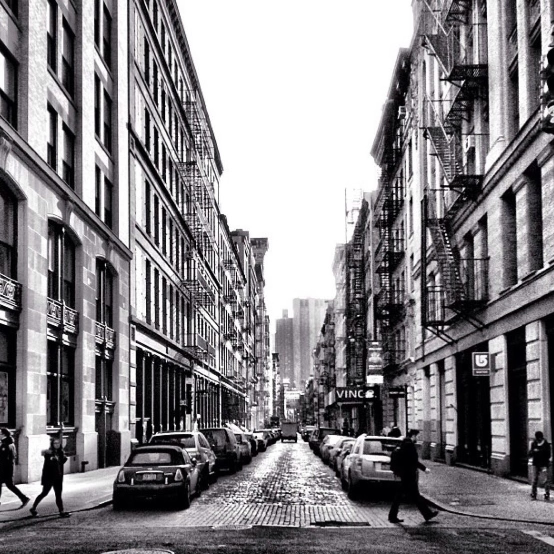 walking streets spring street, new york city, ny.