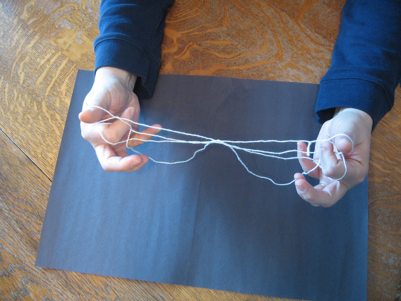 Almost Unschoolers The Eiffel Tower String Trick Step by Step