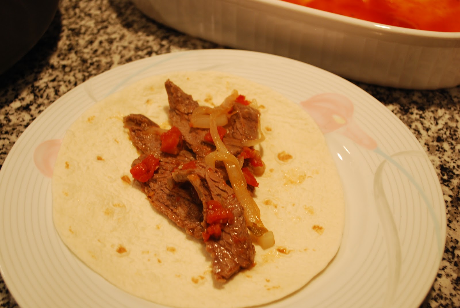 The One Behind The Apron Skirt Steak & Onion Enchiladas