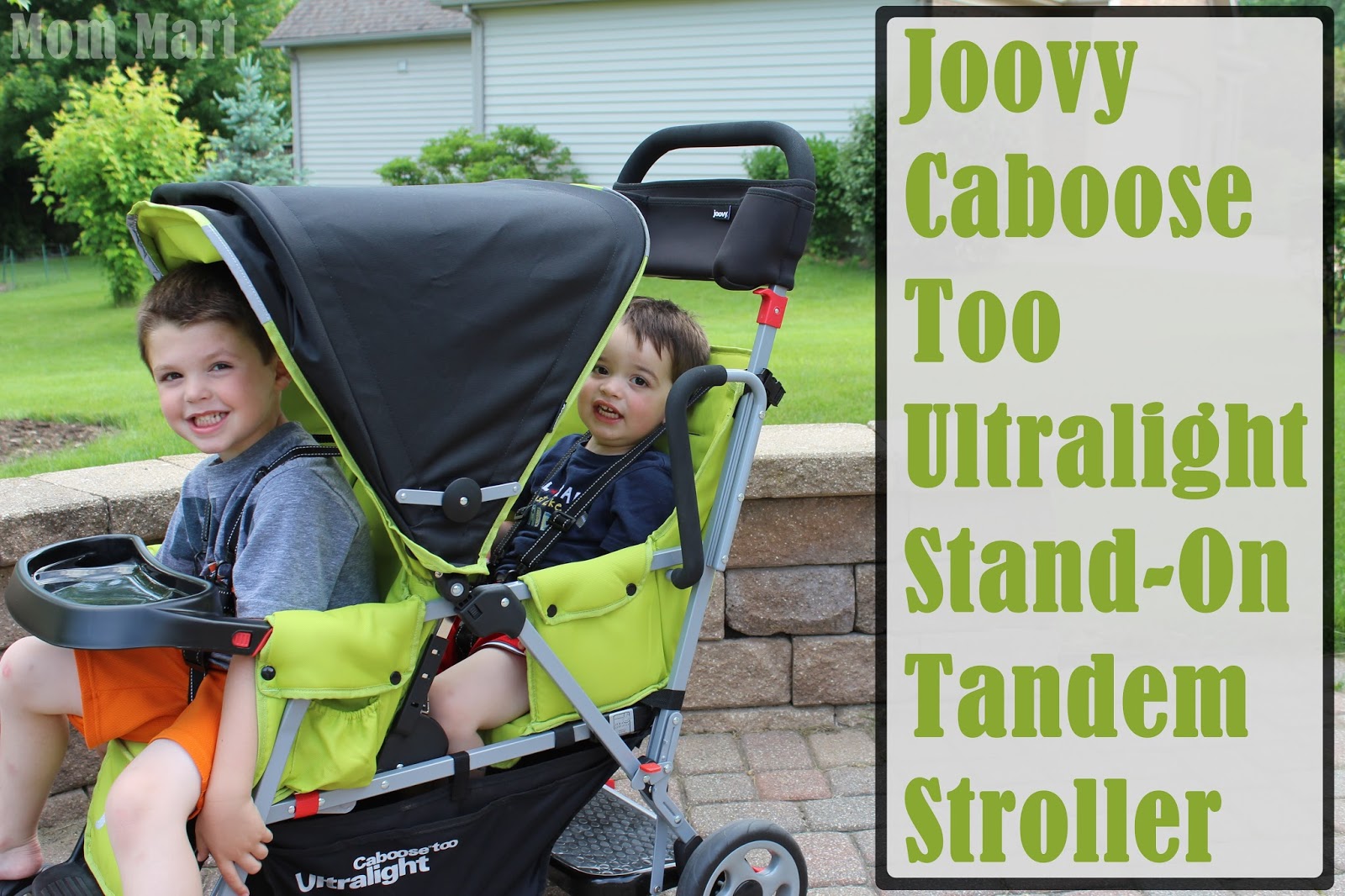 joovy double stroller green