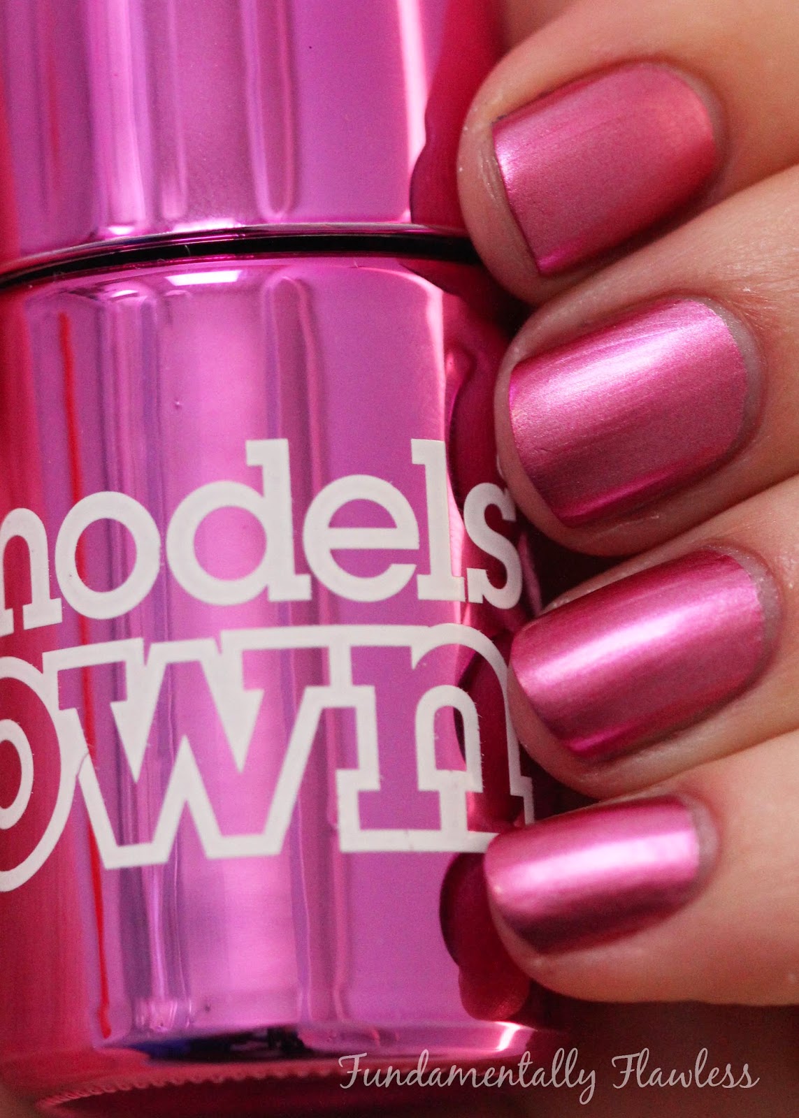 Models Own Colour Chrome Collection Cerise Swatch