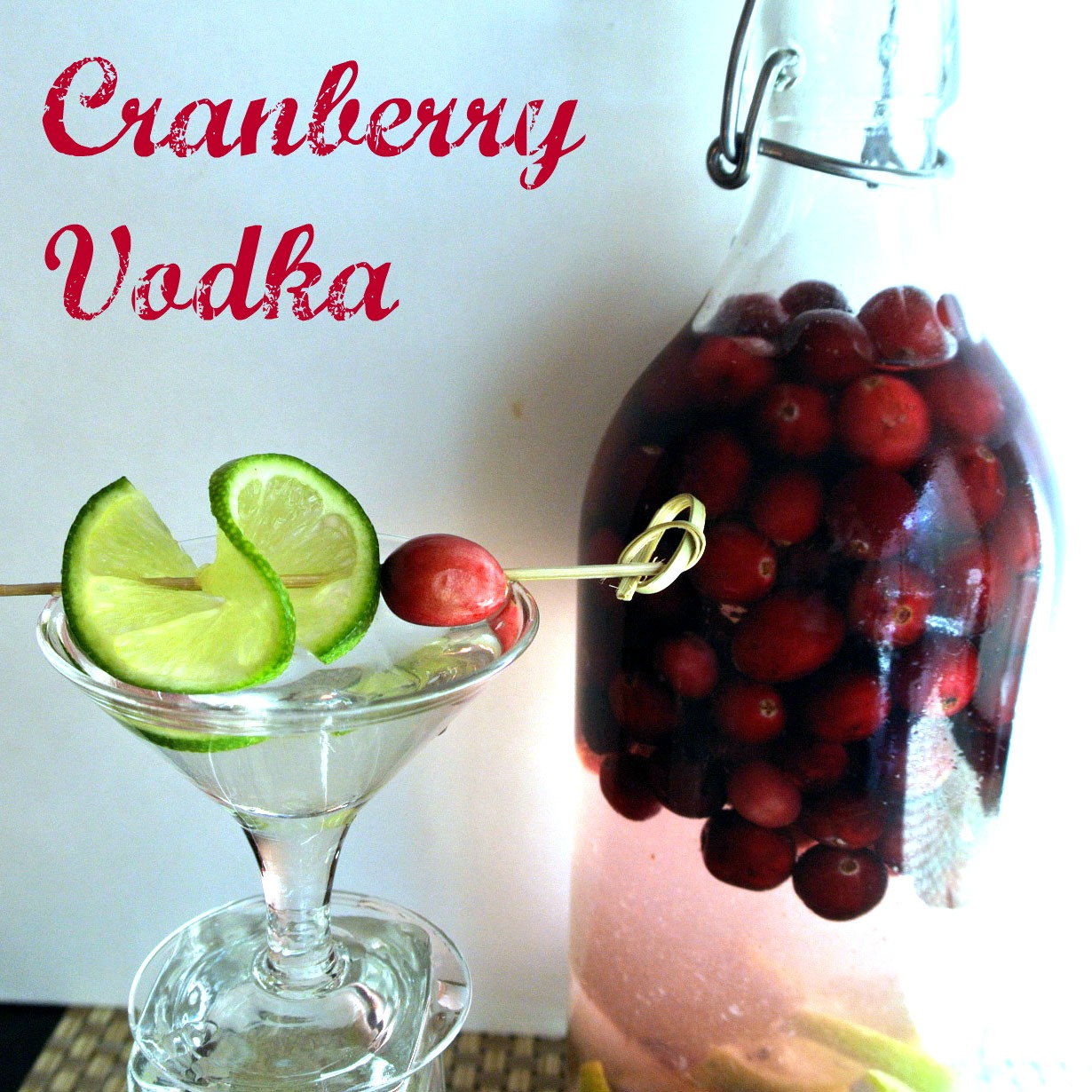 Mom, What's For Dinner? Cranberry Vodka