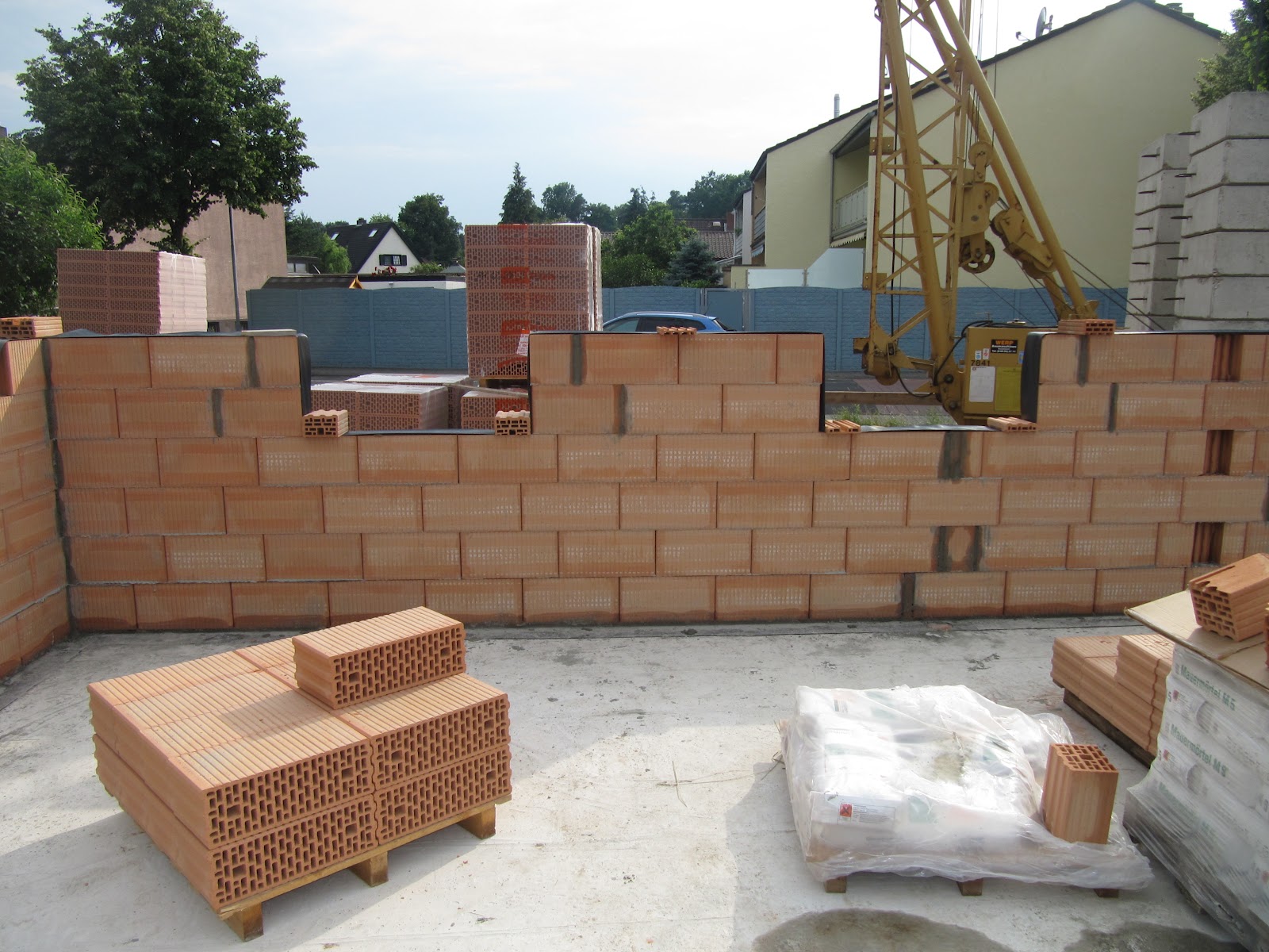 Schalsteine Verputzen Schalung Fundament