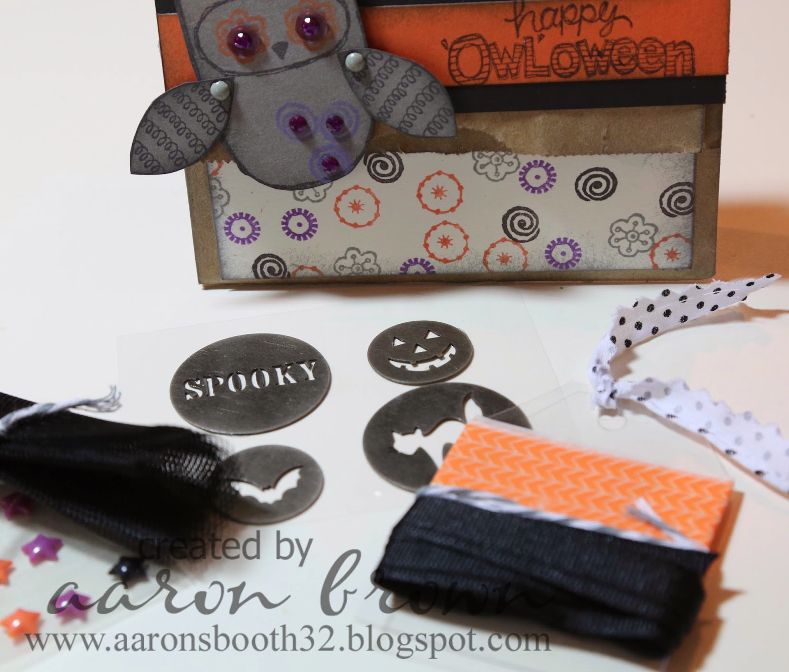 Booth 32 Halloween Card Making Kit in a Paper Sack Pocket