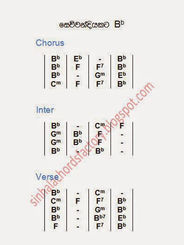 Sewwandiyakata Punsiri Soysa Sinhala Song Chords Chords Factory