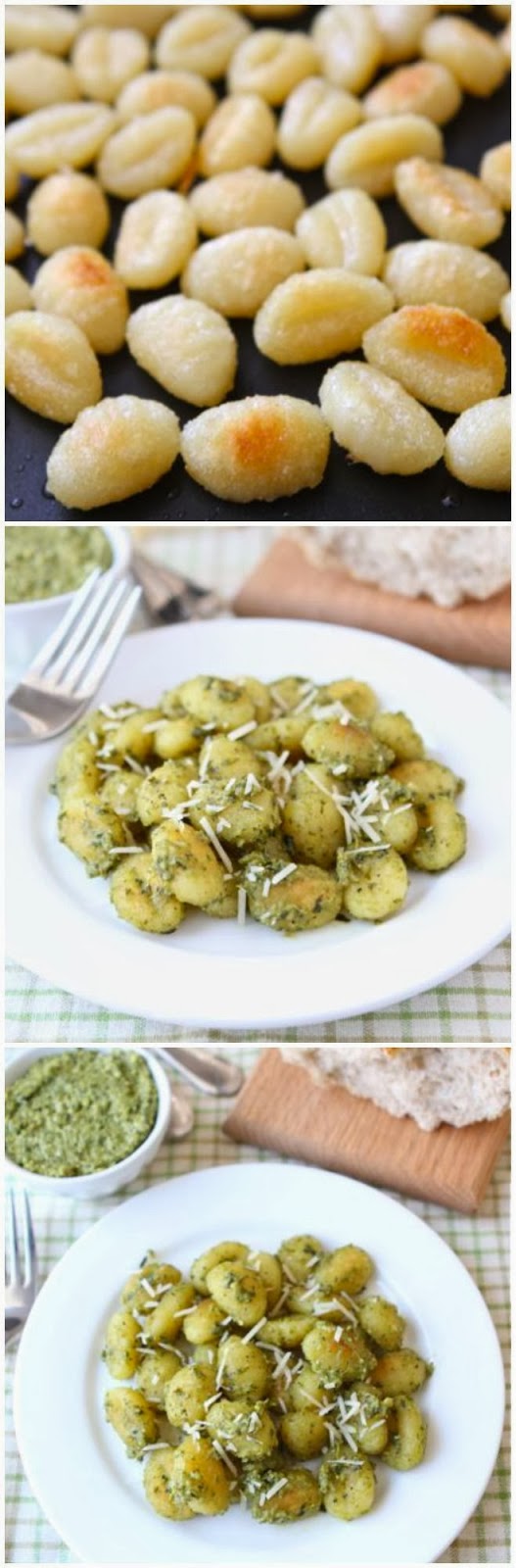 Crispy Gnocchi with Basil Pesto Original Italian Recipe