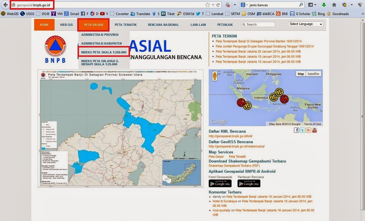 Free download peta topografi indonesia map
