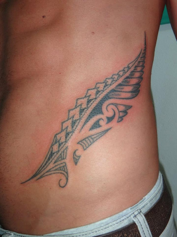 MAORI silver fern tattoo