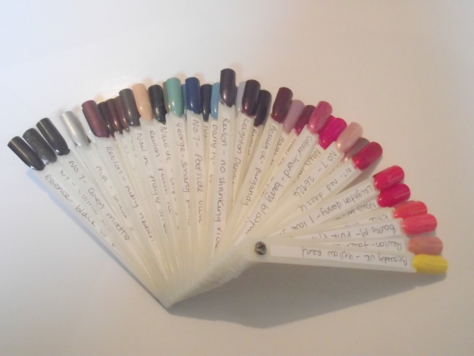 Color Swatch Nail Palette Wheel - wide 7