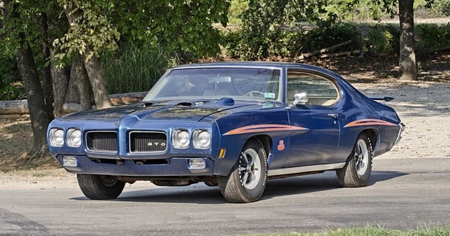 phscollectorcarworld: On the Block: 1970 Pontiac GTO Judge Atoll Blue  hardtop with High Bid