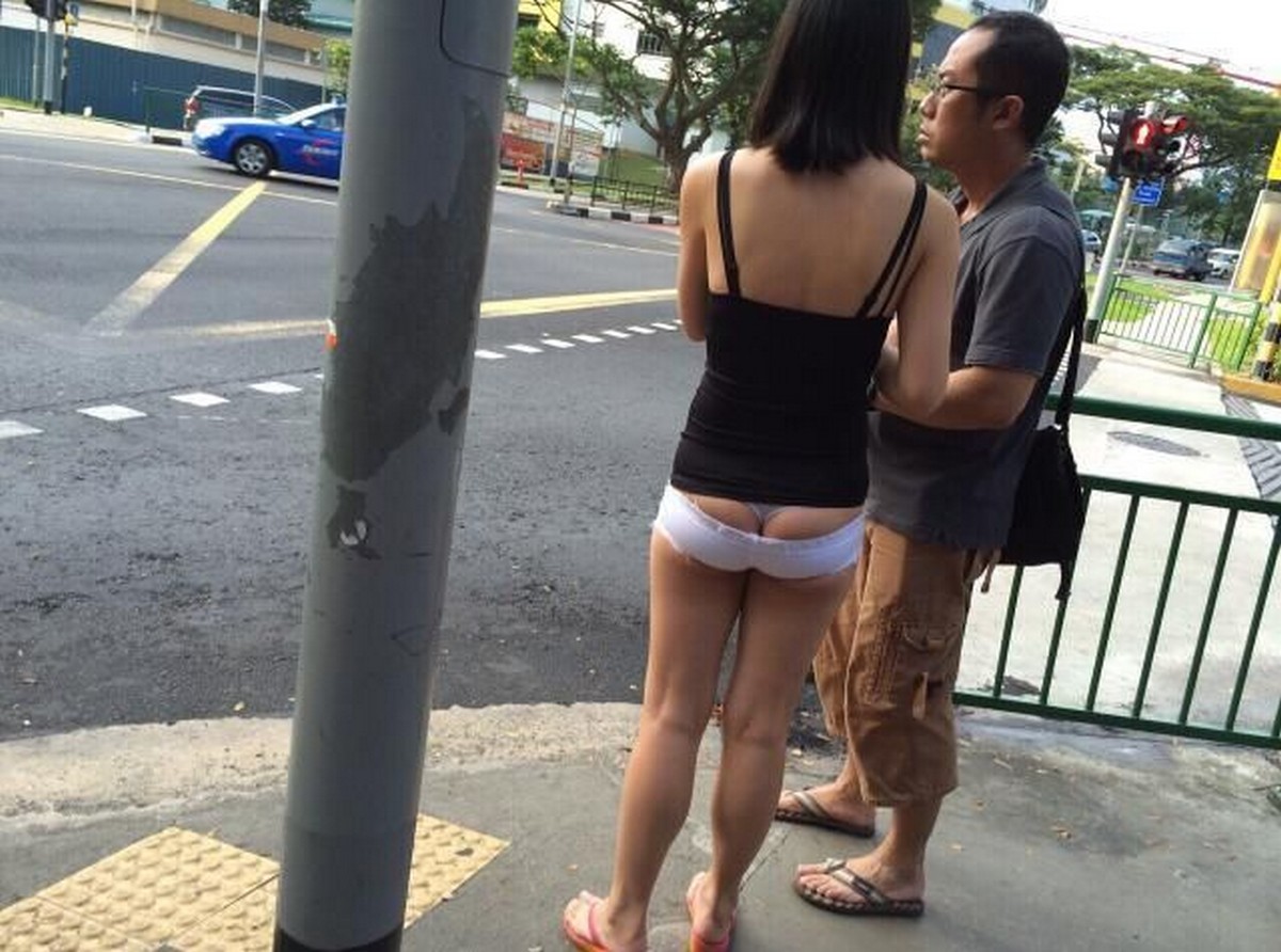 Chubby asian women in thongs image