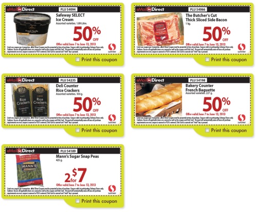 Coupons emailed daily
