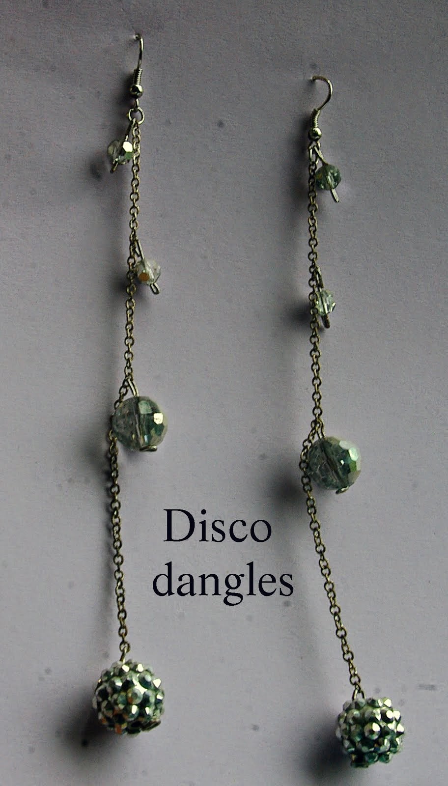 Disco dangle earrings