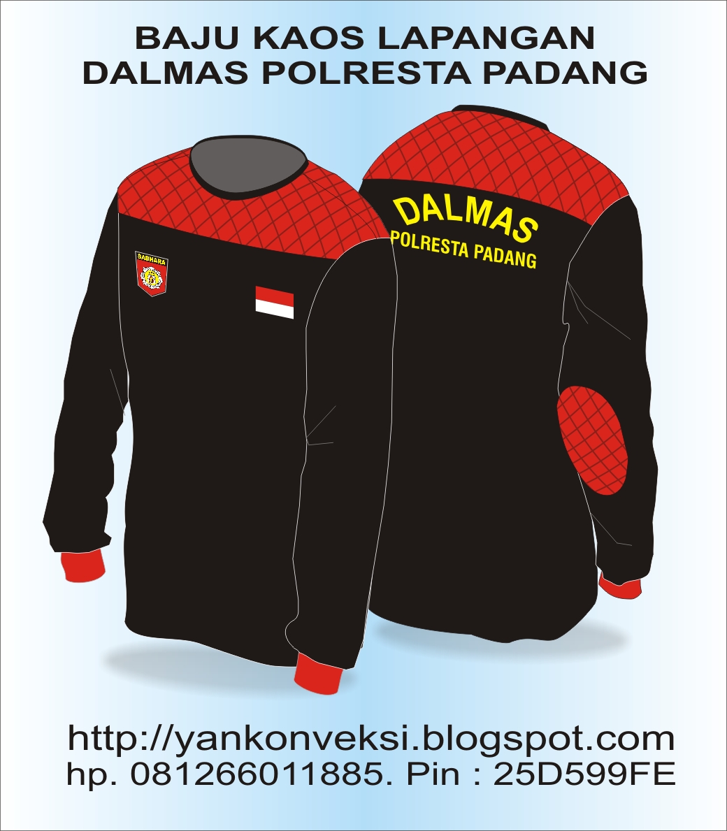 BAJU KAOS LAPANGAN PESANAN DALMAS POLRESTA PADANG BAHAN DASAR KATUN KARDET DI BODIR DEPAN DAN BELAK