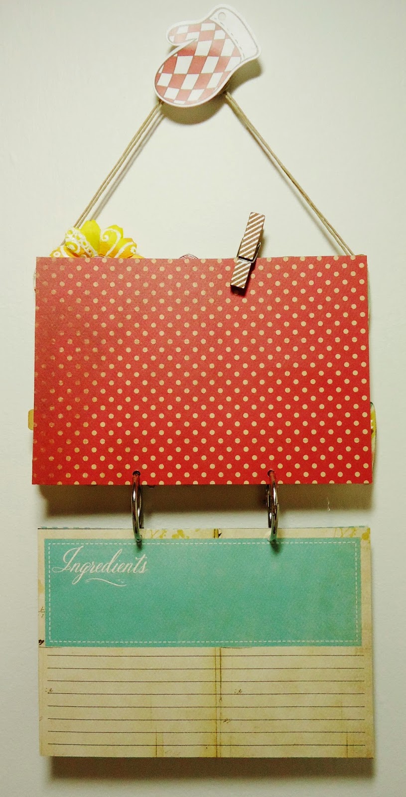 Recipe Card Hanger + Fridge Picture Life