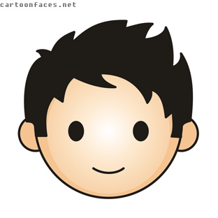 cartoon cute face