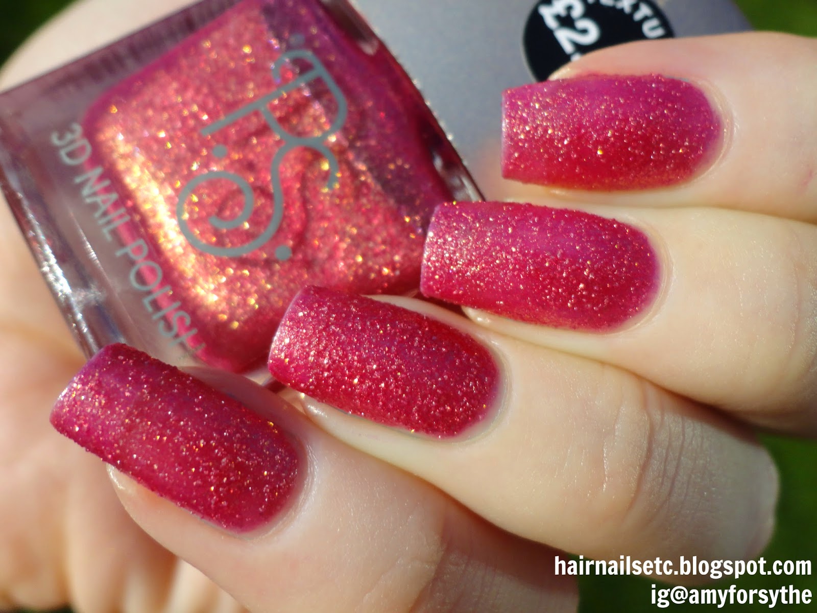 Primark PS 3D Texture Nail Polishes Swatches and Review Red