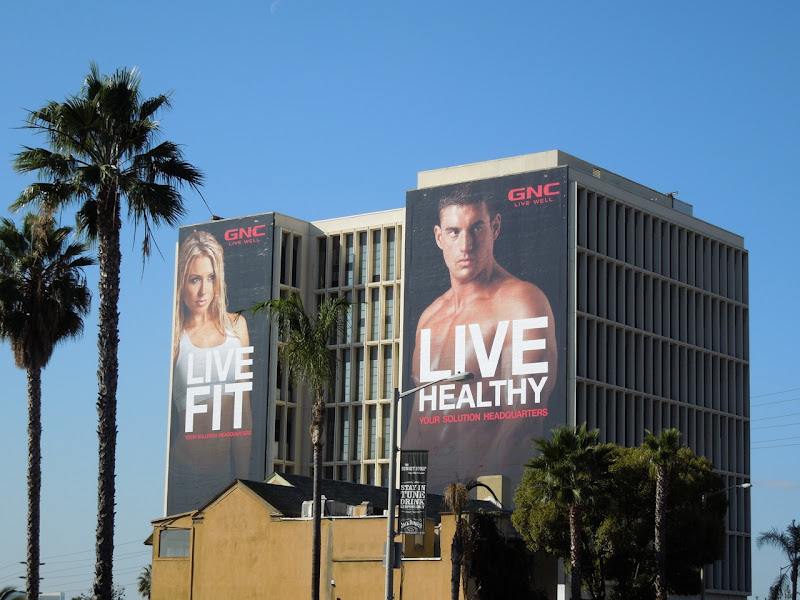GNC Live Fit Live Healthy billboards