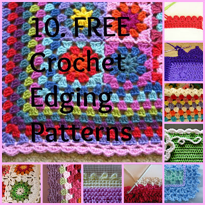 BORDER PATTERNS FOR CROCHETED AFGHANS Crochet Patterns Only