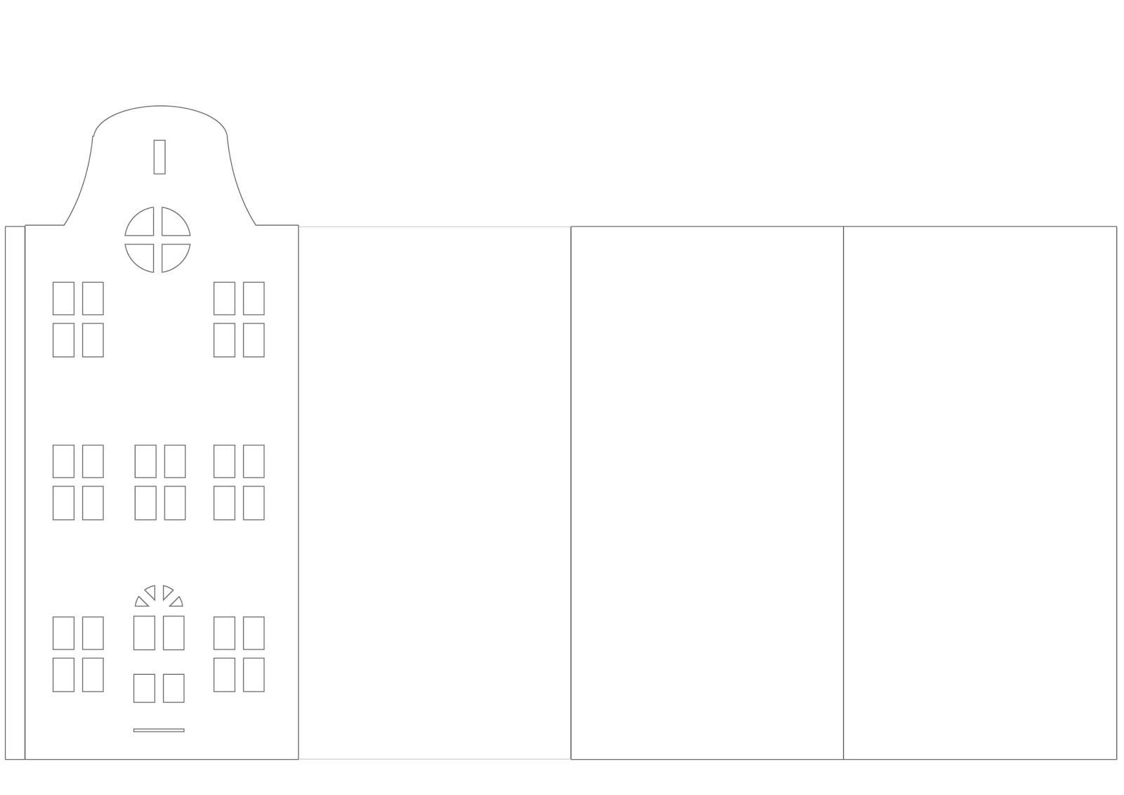 house cut out template