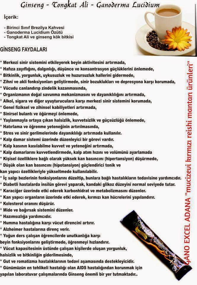 Yeni Kalem GANODERMA MUCİZEVİ ÜRÜNLER SUPRENO PREMIUM COFFEE