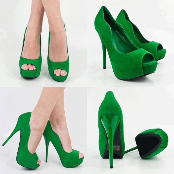 Todays Fashion: Green fashion Heels