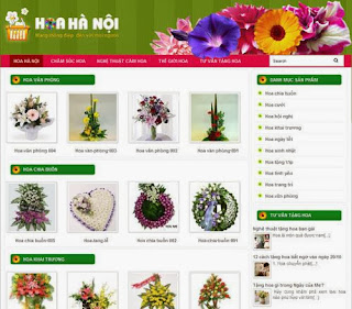 Thiết kế web hoa tươi Thiết kế web hoa tươi