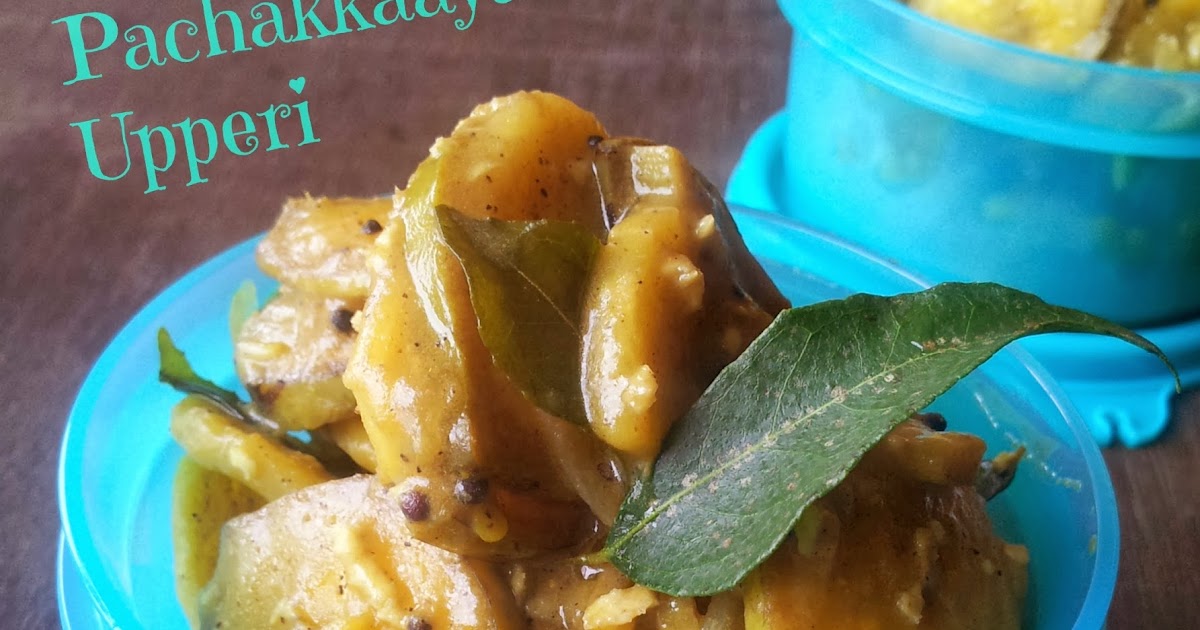 A Bowl Of Curry Pachakkaya Upperi (Raw Kerala plantain) Kerala Style