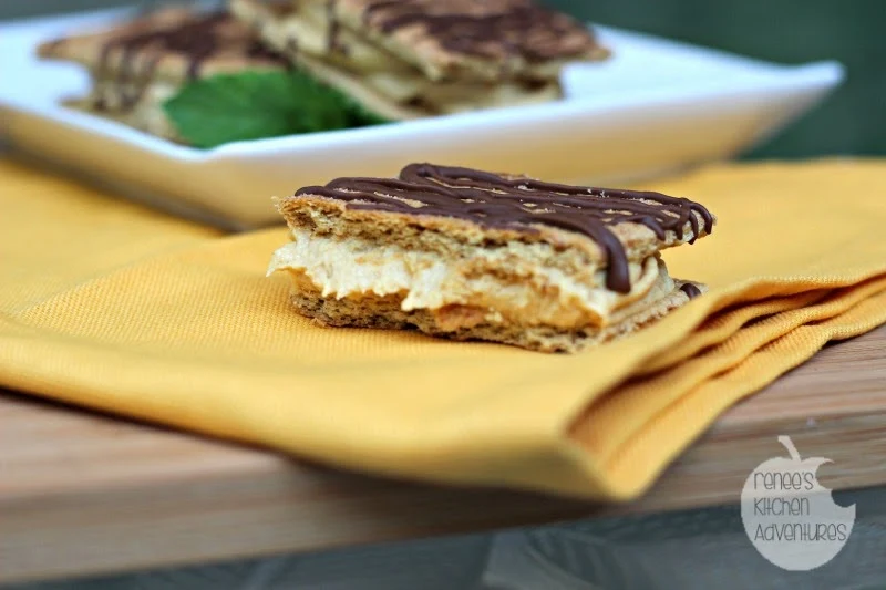 Quick and Easy Frozen Peanut Butter Snack Squares: #AddCoolWhip #shop #dessert