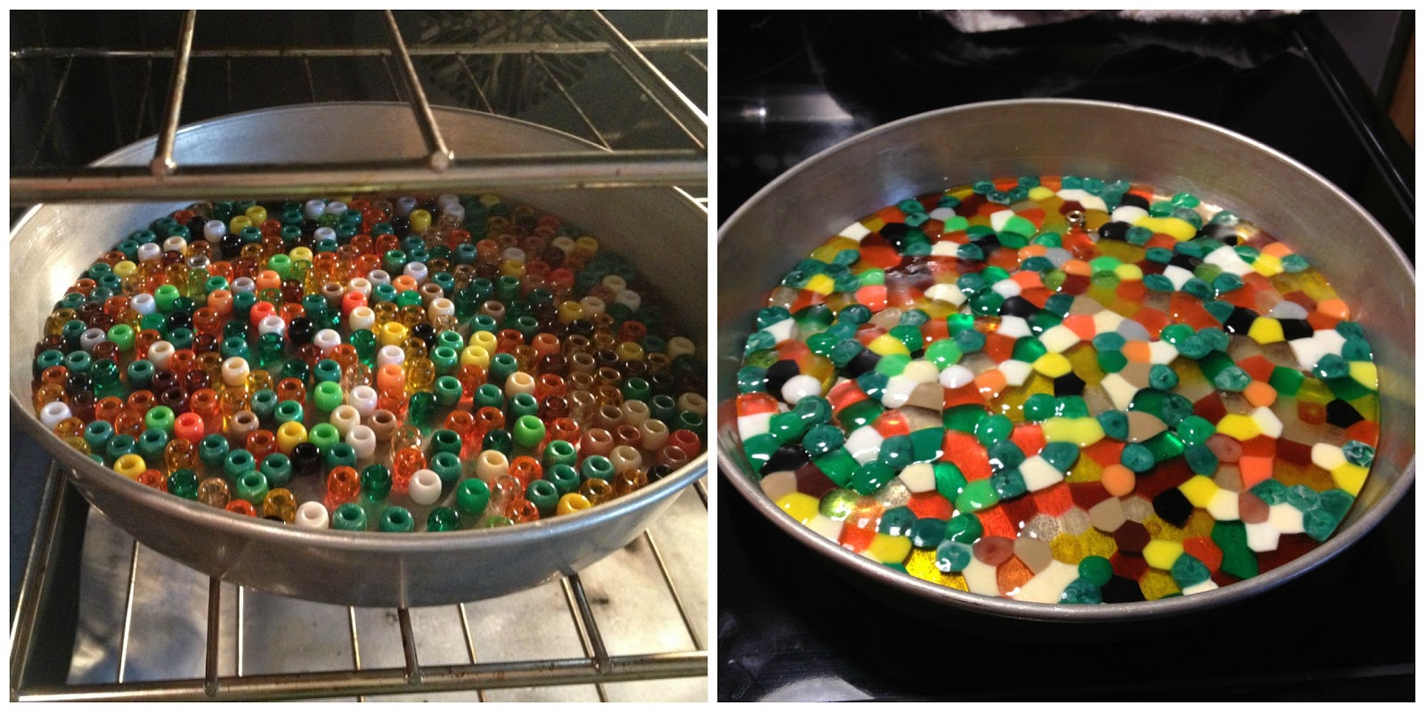 Easy Suncatchers from Beads Feathers in the woods