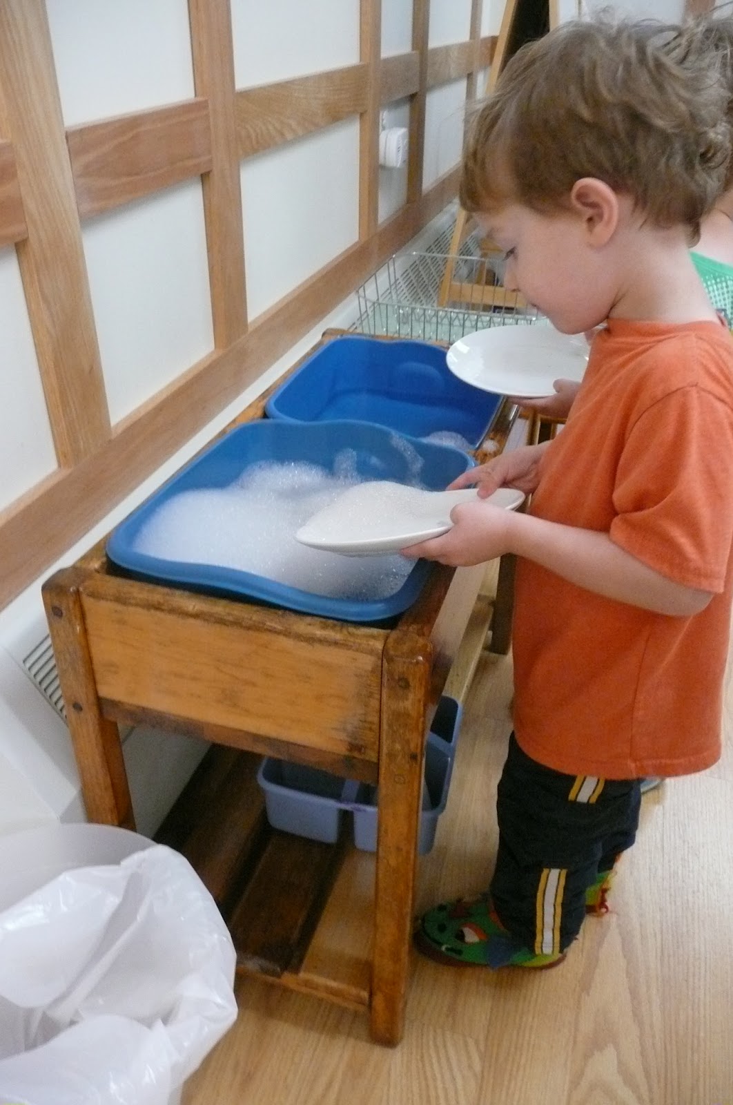 Montessori Teachings Dishwashing