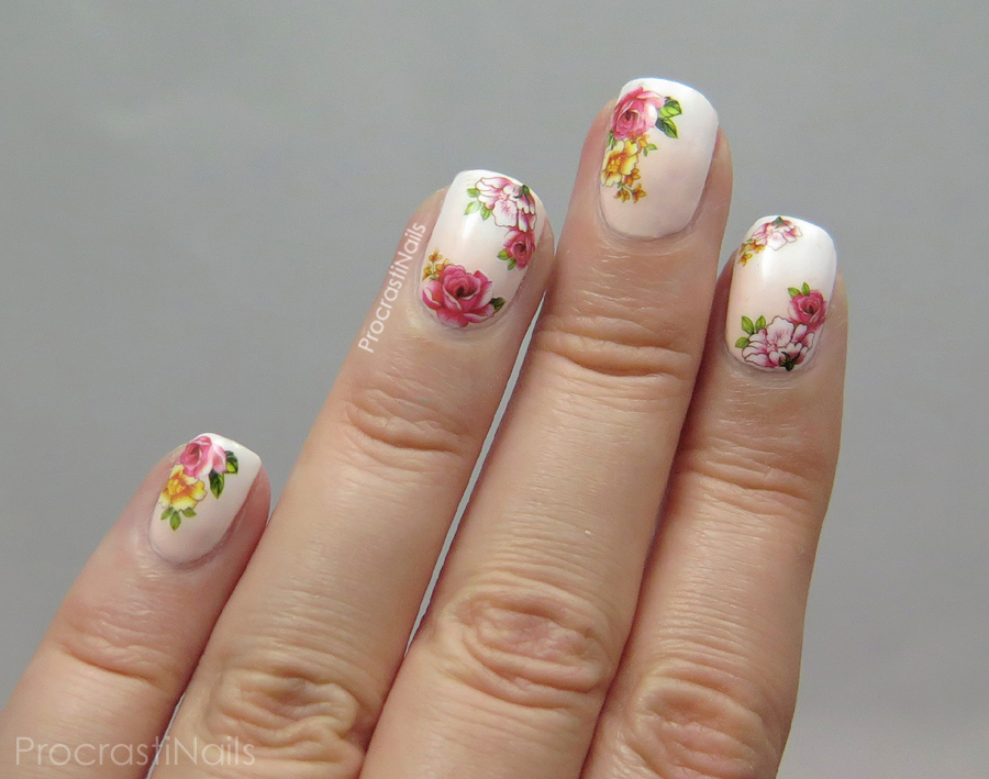 Dreamy Grant Nail Art With Fl Water Decals From Born Dreamy Grant Nail Art With Fl Water Decals From Born Pretty
