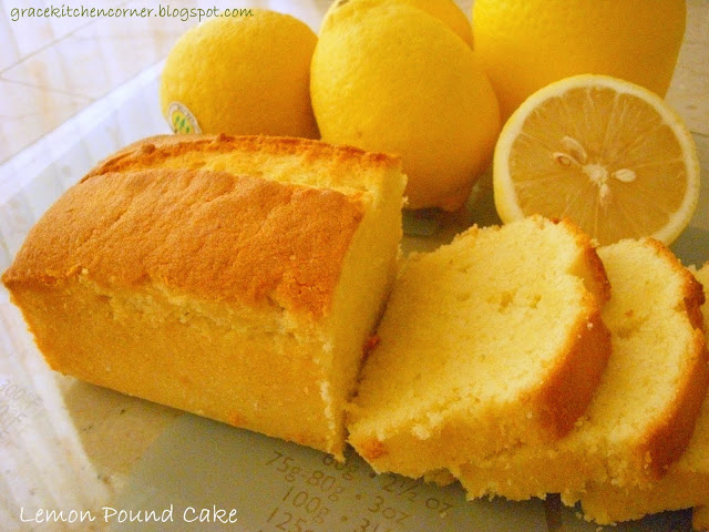 My Favorite Things Lemon Pound Cake From Grace Kitchen Corner