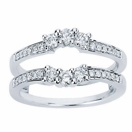Diamond Ring enhancers white Gold Universal Fashion