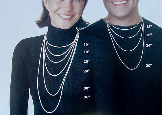 Necklace Length Chart Women S