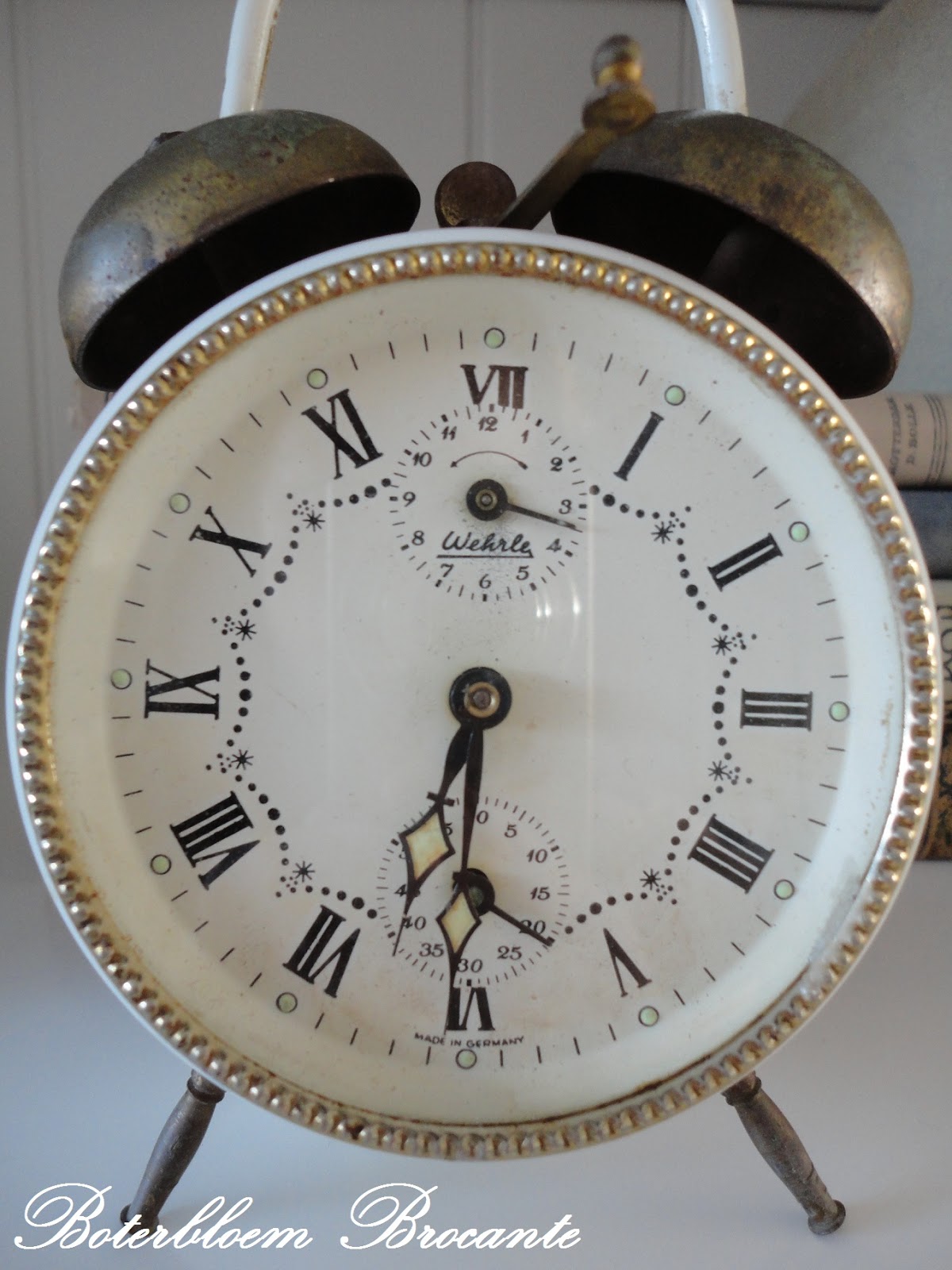 Boterbloem Brocante Nieuw oud wekkertje!