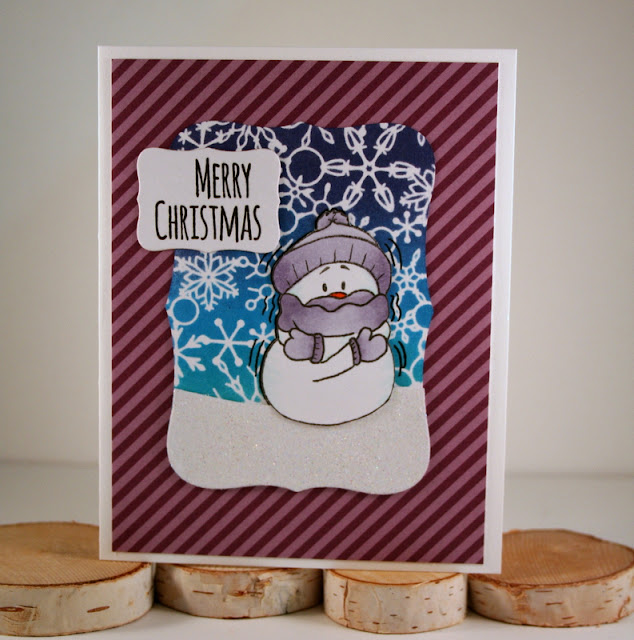 Snowman Christmas Card by Jess Crafts using Gerda Steiner Designs Snowman Friends