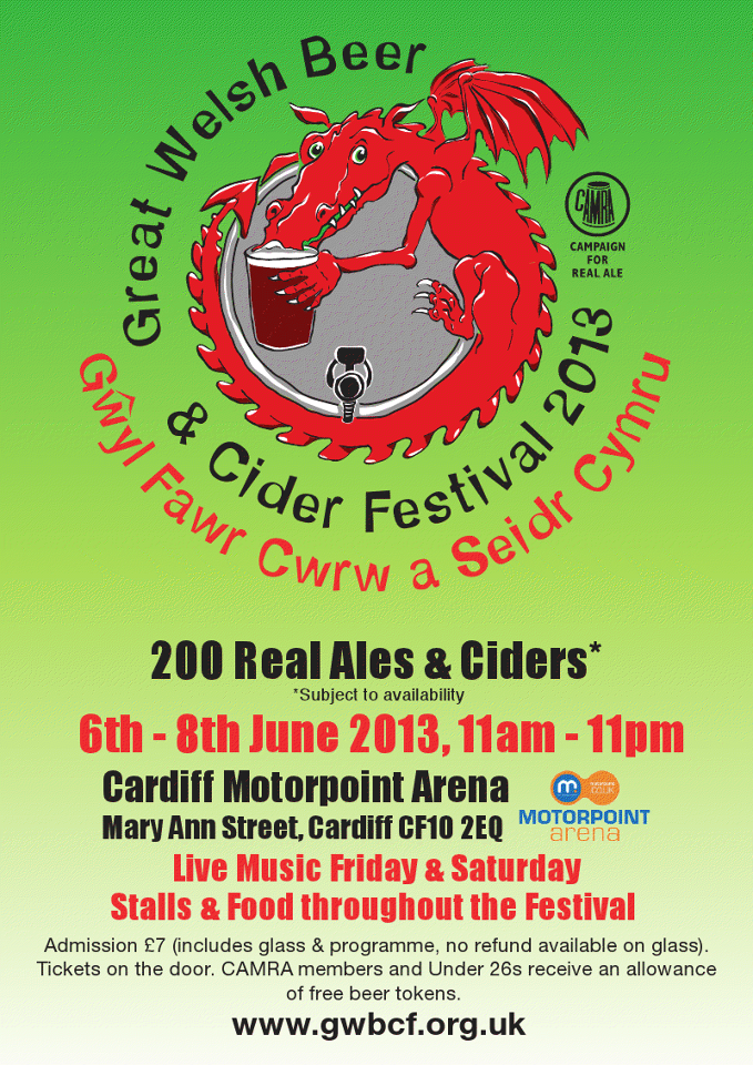 Brew Wales Great Welsh Beer & Cider Festival Beer list
