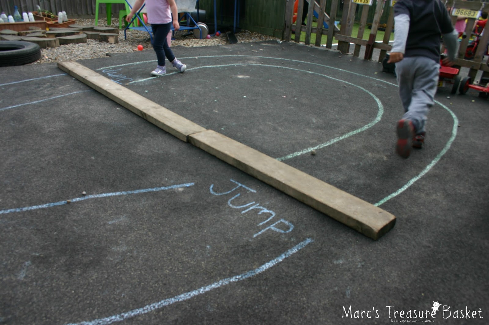Marc's Treasure Basket JUMP! Literacy Chalk Play