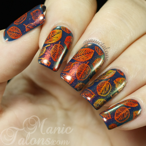 Fall Manicure with Girly Bits Shift Happens