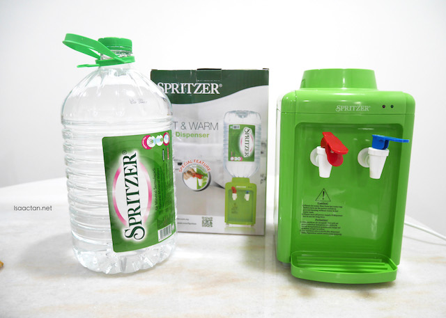 spritzer water dispenser hot and cold