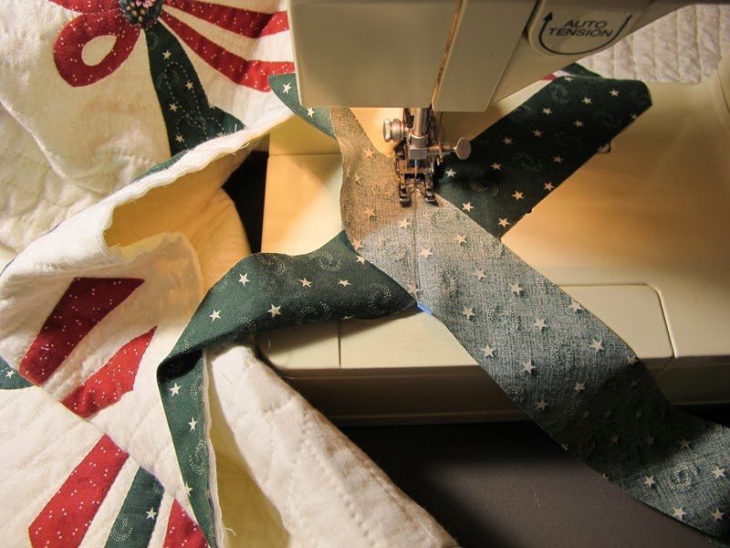 Baltimore Garden Quilts Easy Method to Join Binding Tails